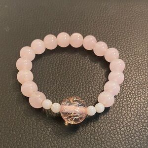 Elegant Pink Beaded Bracelet